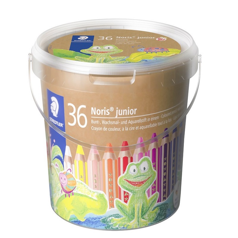 Pastelky STAEDTLER Noris Junior 3v1, 36ks + ořezávátka