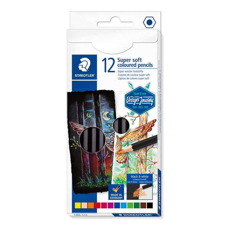 Pastelky STAEDTLER Design Journey Super Soft, 12ks