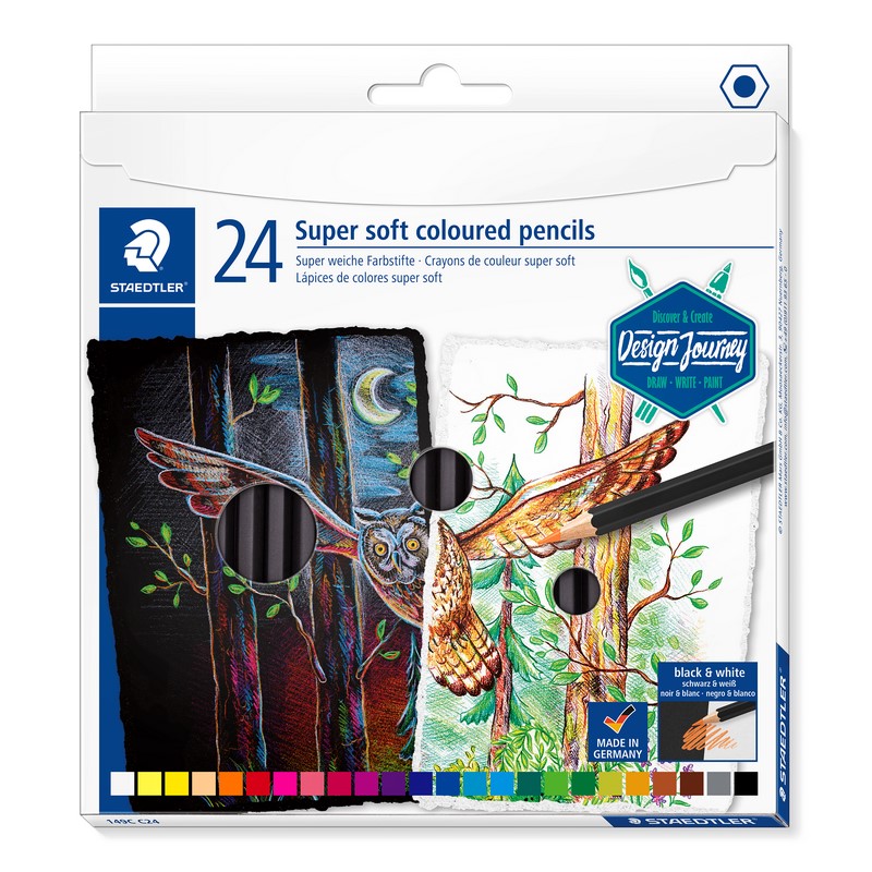 Pastelky STAEDTLER Design Journey Super Soft, 24ks