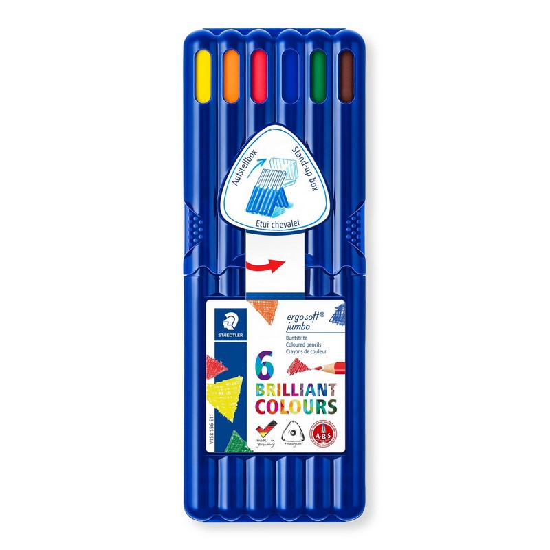 Pastelky STAEDTLER Ergo Soft Jumbo, 6ks v krabičce