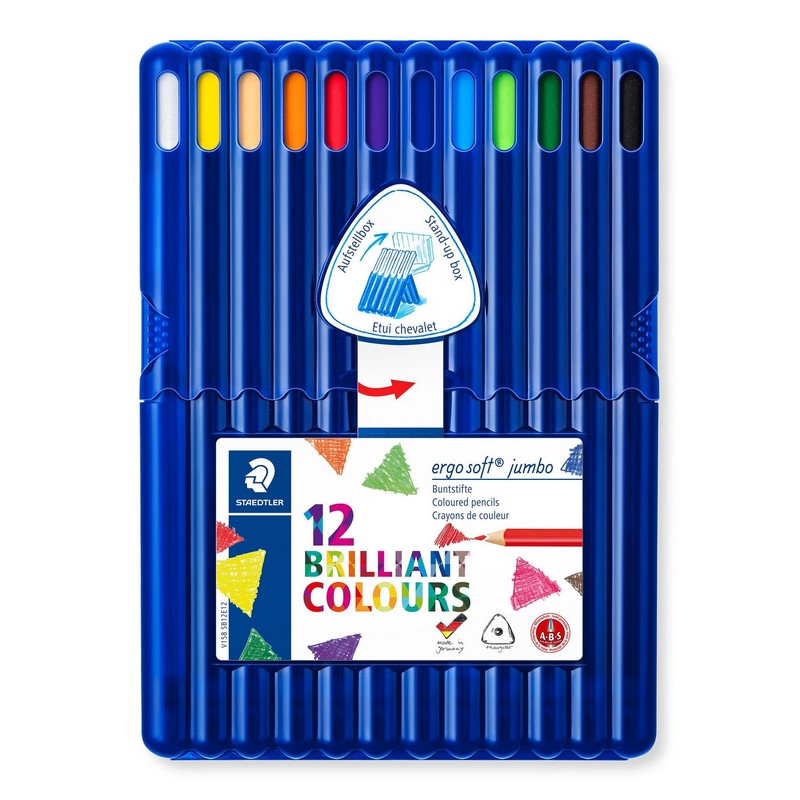 Pastelky STAEDTLER Ergo Soft Jumbo, 12ks v krabičce