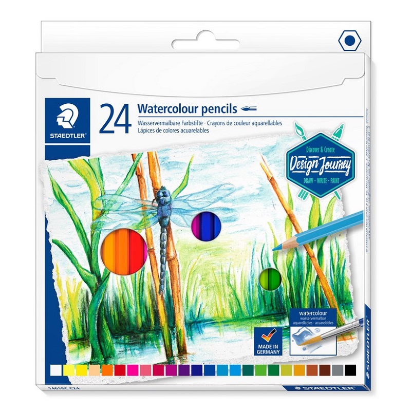Pastelky akvarelové STAEDTLER Design Journey, 24ks