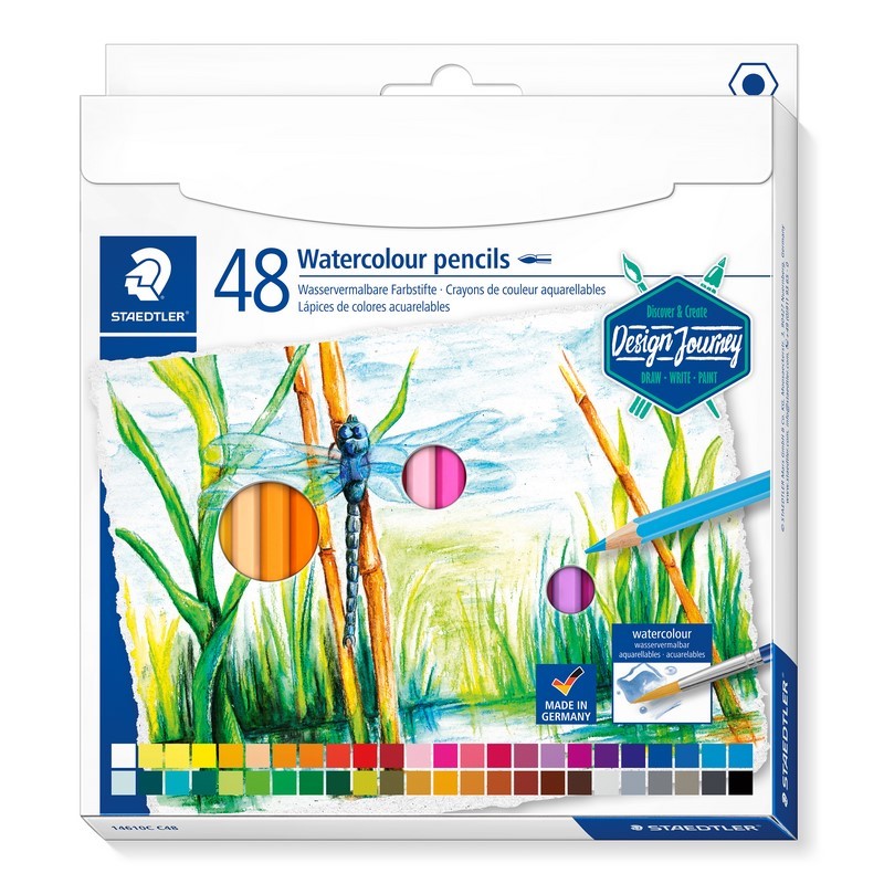 Pastelky akvarelové STAEDTLER Design Journey, 48ks