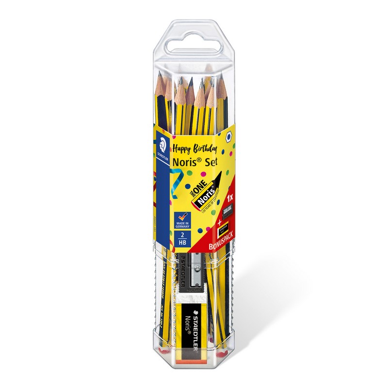 Grafitové tužky STAEDTLER Noris, 12ks + ořezávátko a guma