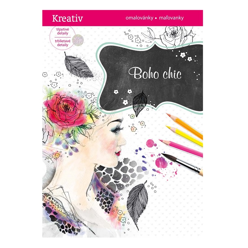 Třpytivé omalovánky, Boho chic