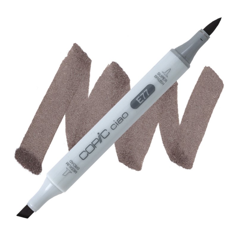 Lihová fixa COPIC Ciao oboustranná Brush & Chisel, E77 Maroon