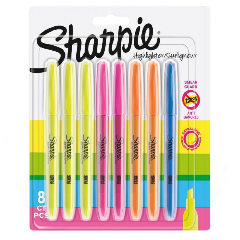 SHARPIE zvýrazňovač Accent Pocket, 8ks