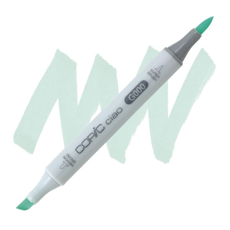 Lihová fixa COPIC Ciao oboustranná Brush & Chisel, G000 Pale green