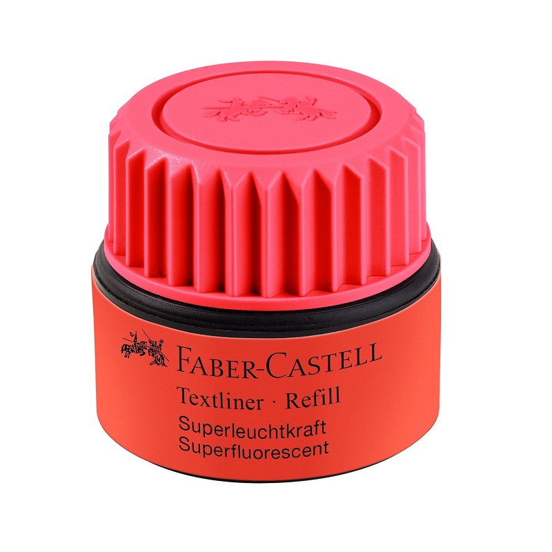 FABER-CASTELL inkoust do zvýrazňovačů 30ml, červený