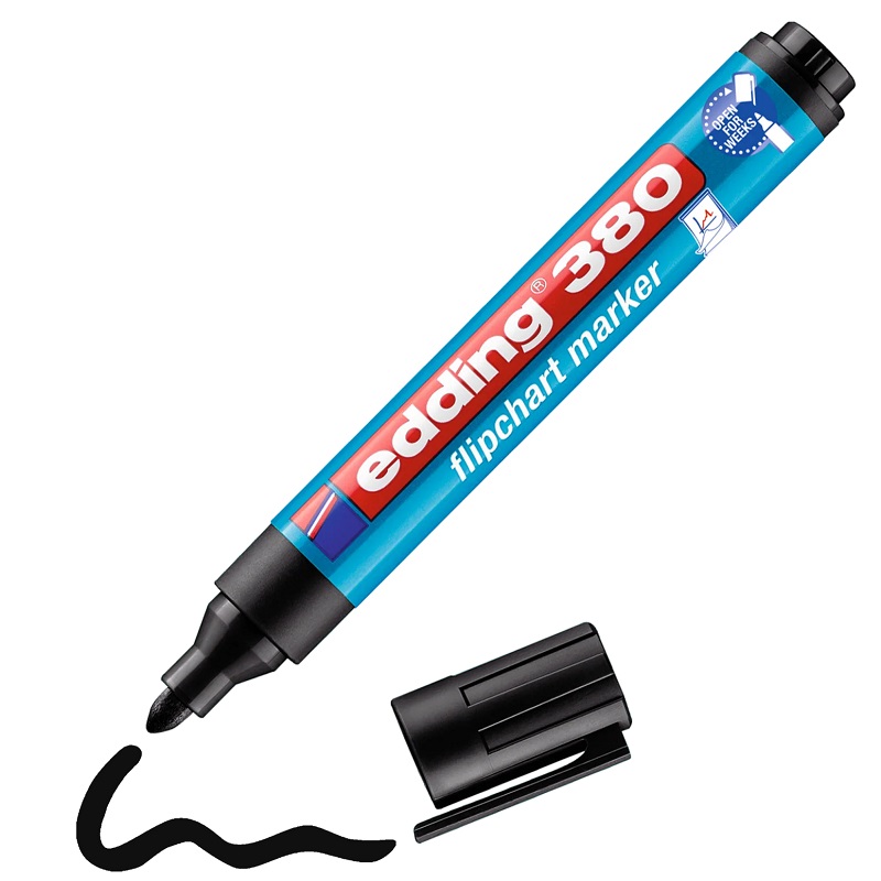 Popisovač na flipchart EDDING 380, černý