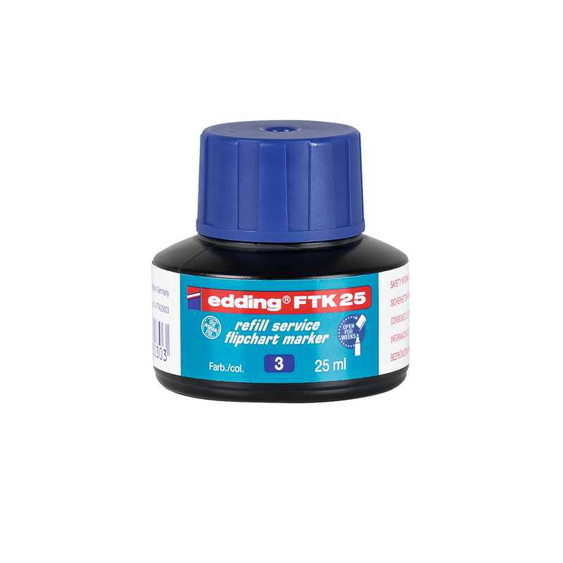 Inkoust EDDING FTK 25 pro flipchart popisovače, modrý