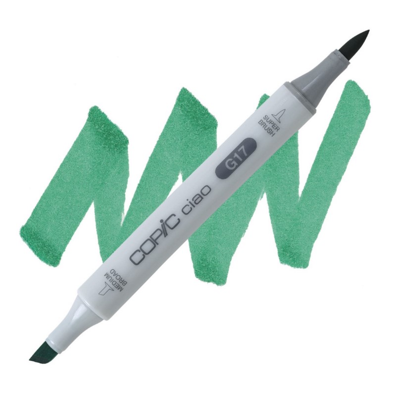 Lihová fixa COPIC Ciao oboustranná Brush & Chisel, G17 Forest green