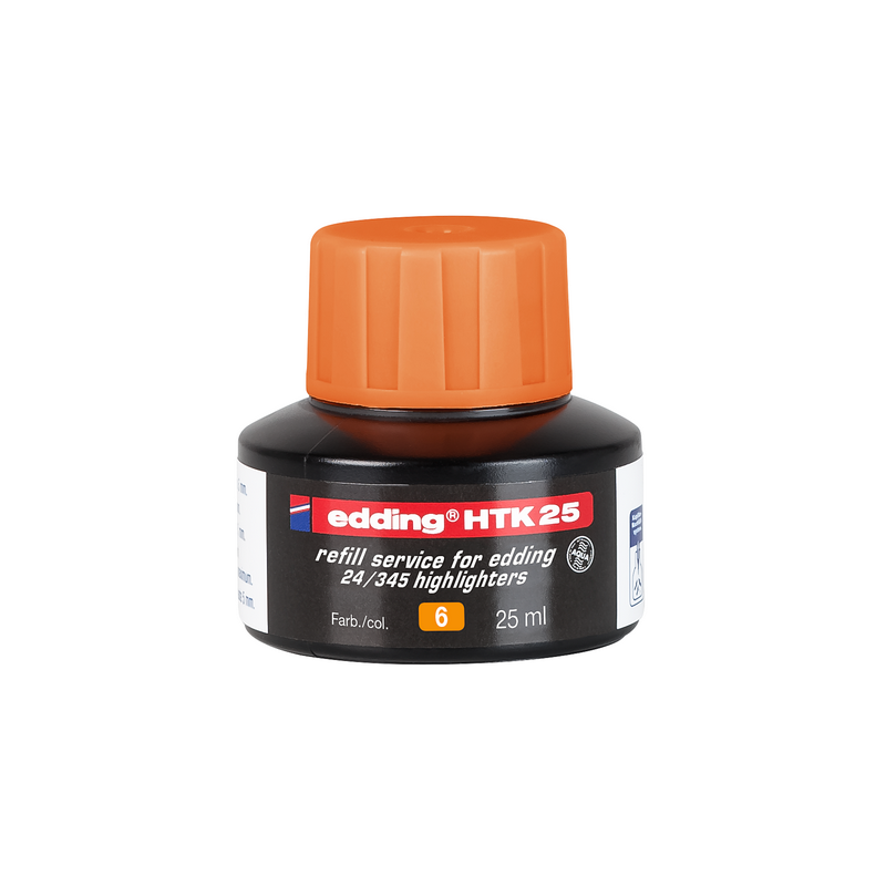 Inkoust EDDING HTK 25 do zvýrazňovačů, oranžový