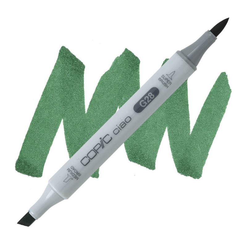 Lihová fixa COPIC Ciao oboustranná Brush & Chisel, G28 Ocean green