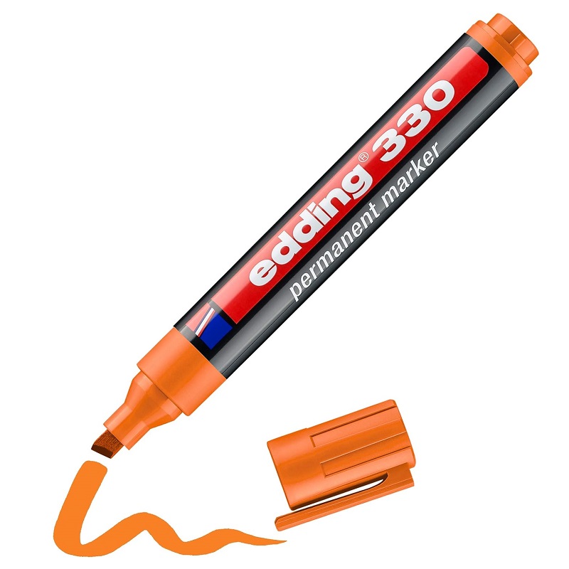 Permanentní popisovač EDDING 330, oranžový