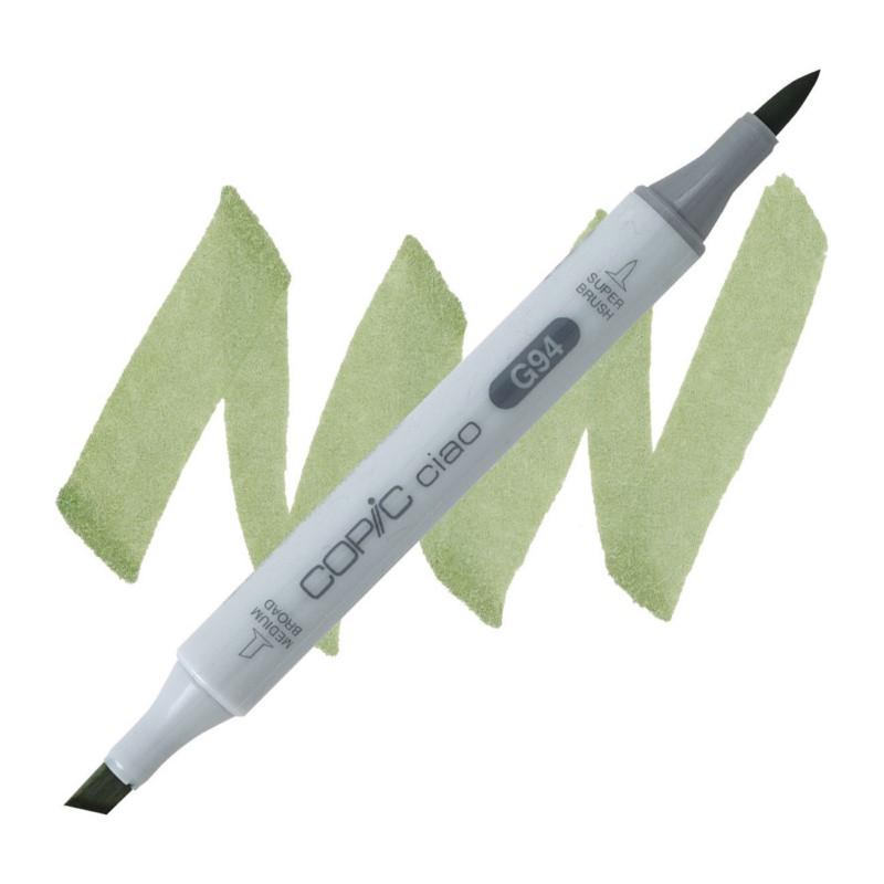 Lihová fixa COPIC Ciao oboustranná Brush & Chisel, G94 Grayish olive