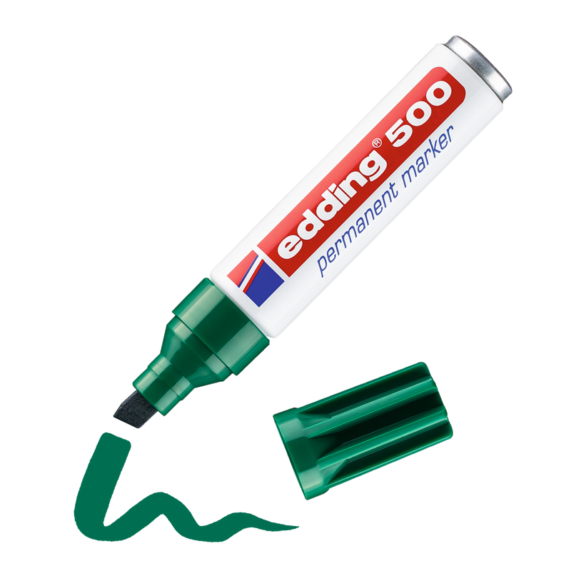 Permanentní popisovač EDDING 500, zelený