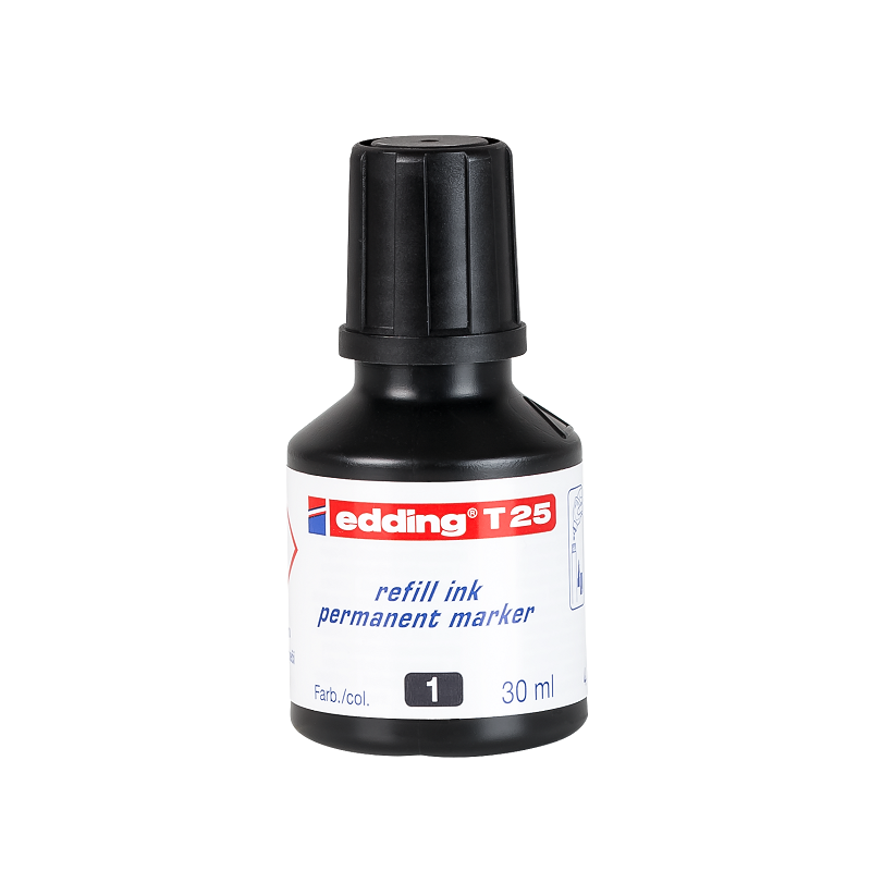 Inkoust EDDING T 25 pro permanentní popisovače, černý
