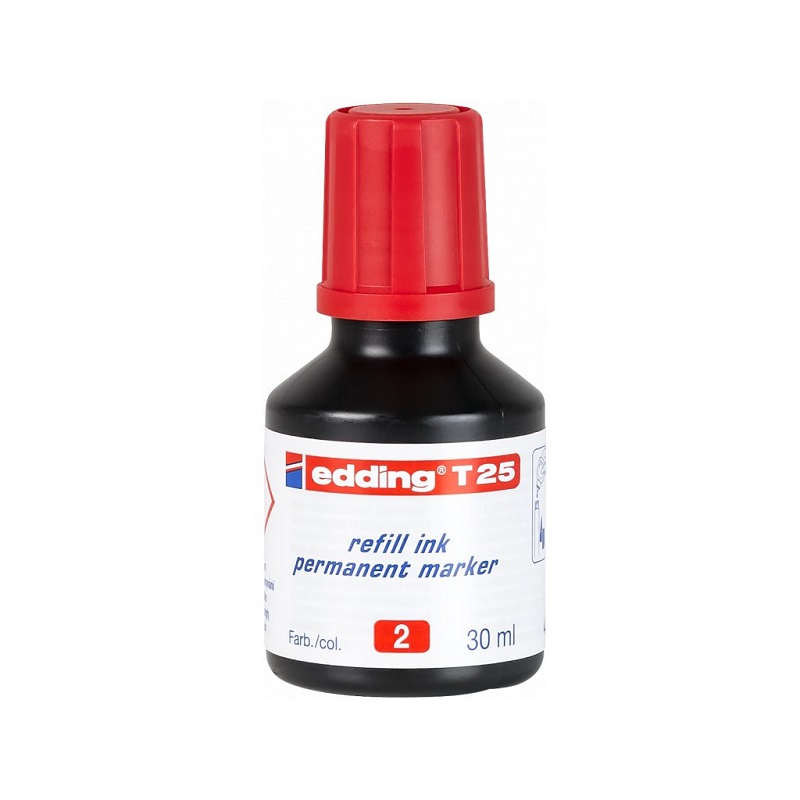 Inkoust EDDING T 25 pro permanentní popisovače, červený