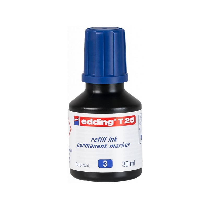 Inkoust EDDING T 25 pro permanentní popisovače, modrý