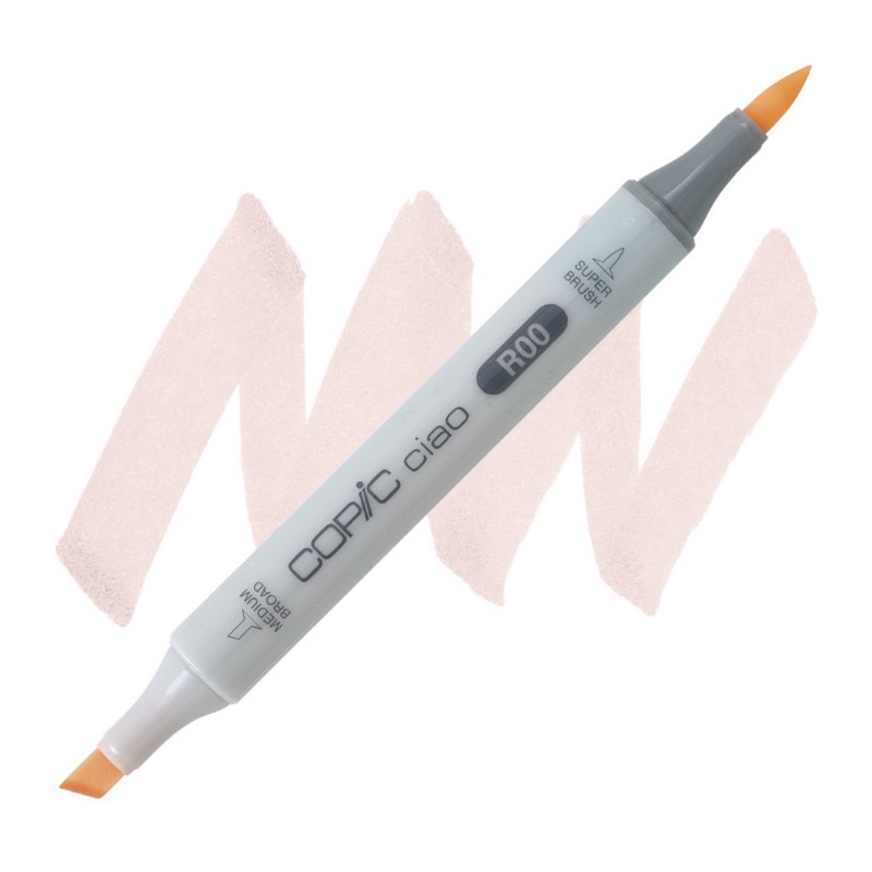 Lihová fixa COPIC Ciao oboustranná Brush & Chisel, R00 Pinkish white