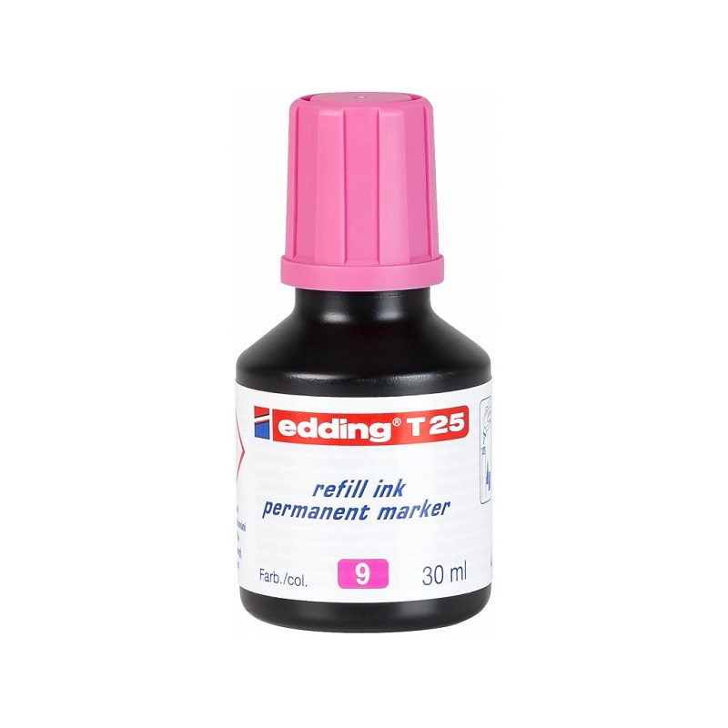 Inkoust EDDING T 25 pro permanentní popisovače, růžový