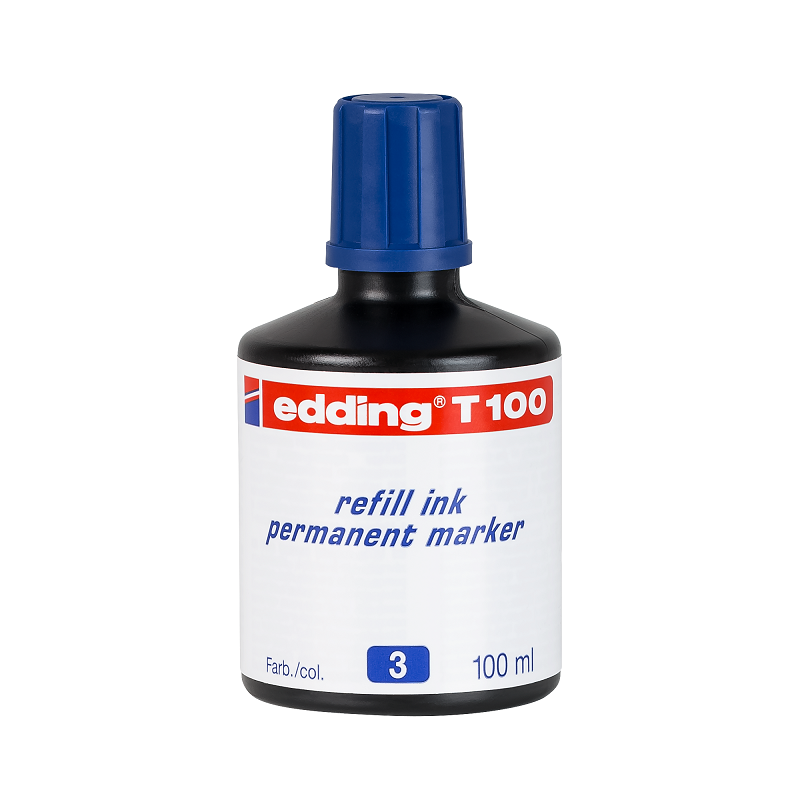 Inkoust EDDING T 100 pro permanentní popisovače, modrý