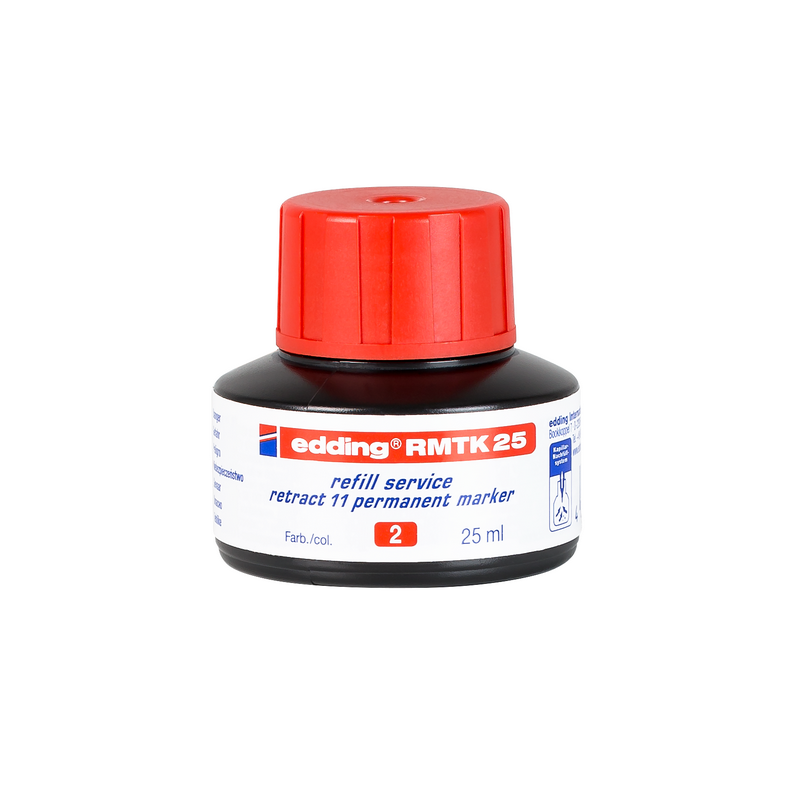 Inkoust EDDING RMTK 25 pro vysouvací permanentní popisovače, červený