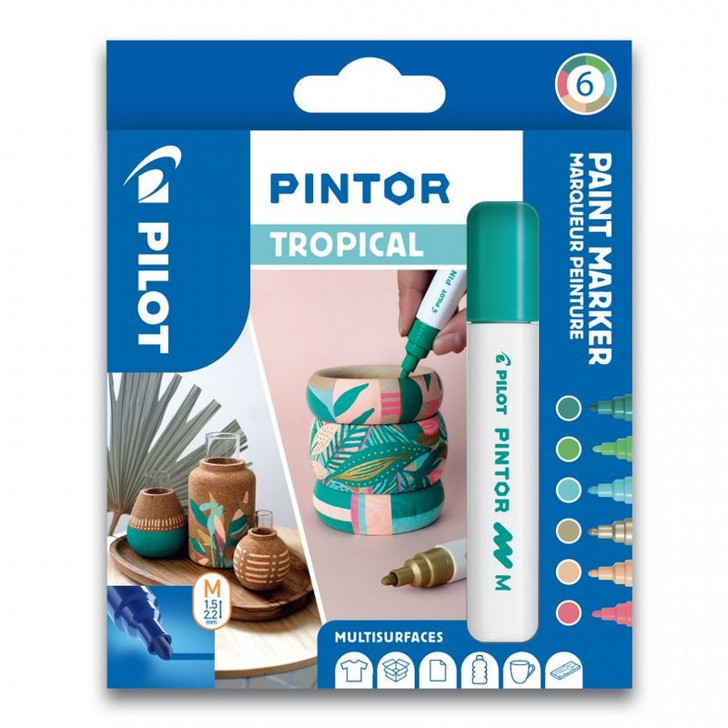 PILOT Pintor akrylová sada 6ks M, Tropical