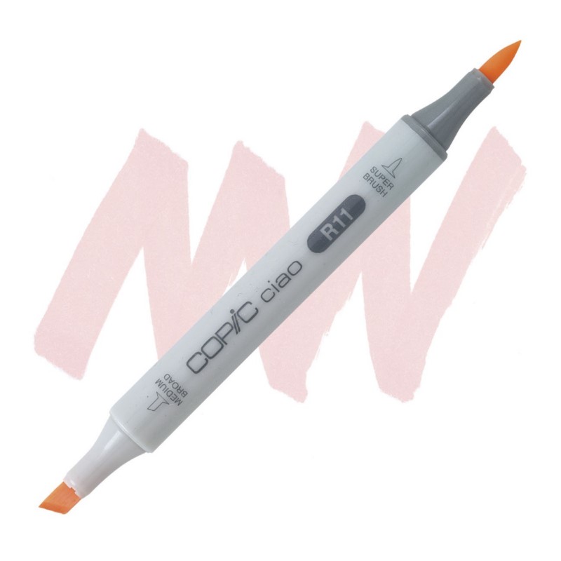 Lihová fixa COPIC Ciao oboustranná Brush & Chisel, R11 Pale cherry pink