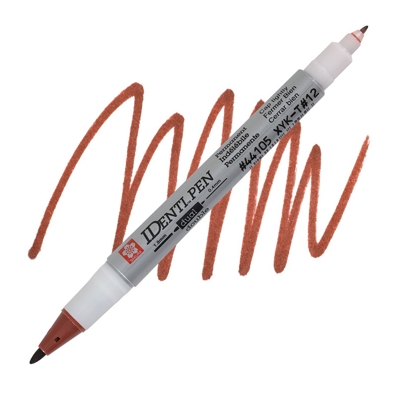 Sakura IDENTI PEN oboustranný, hnědý