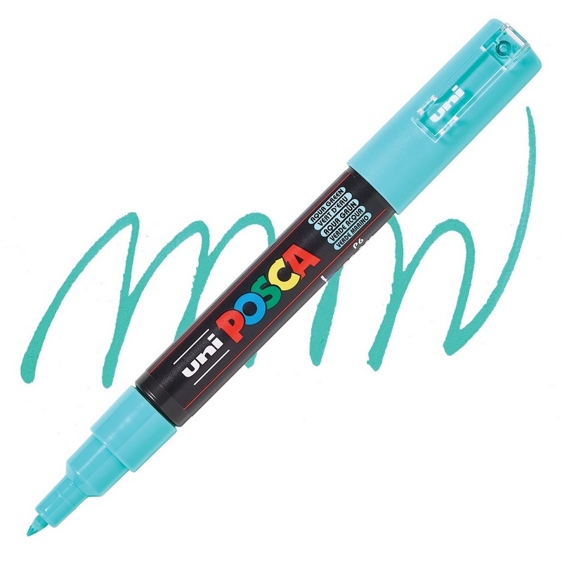 Akrylová fixa UNI POSCA 1M, aqua zelená (P6)