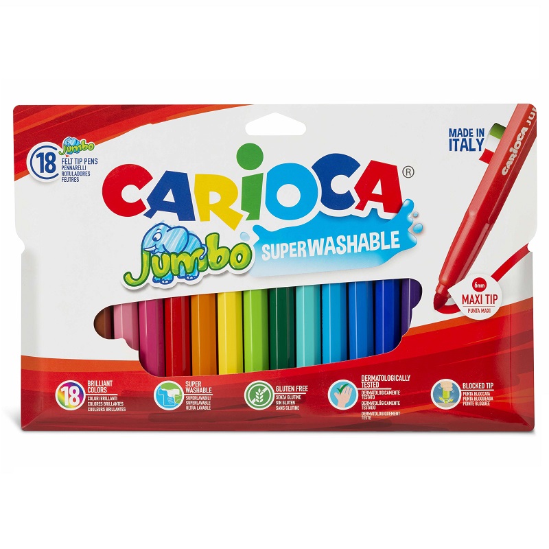 Fixy CARIOCA Jumbo, 18 ks