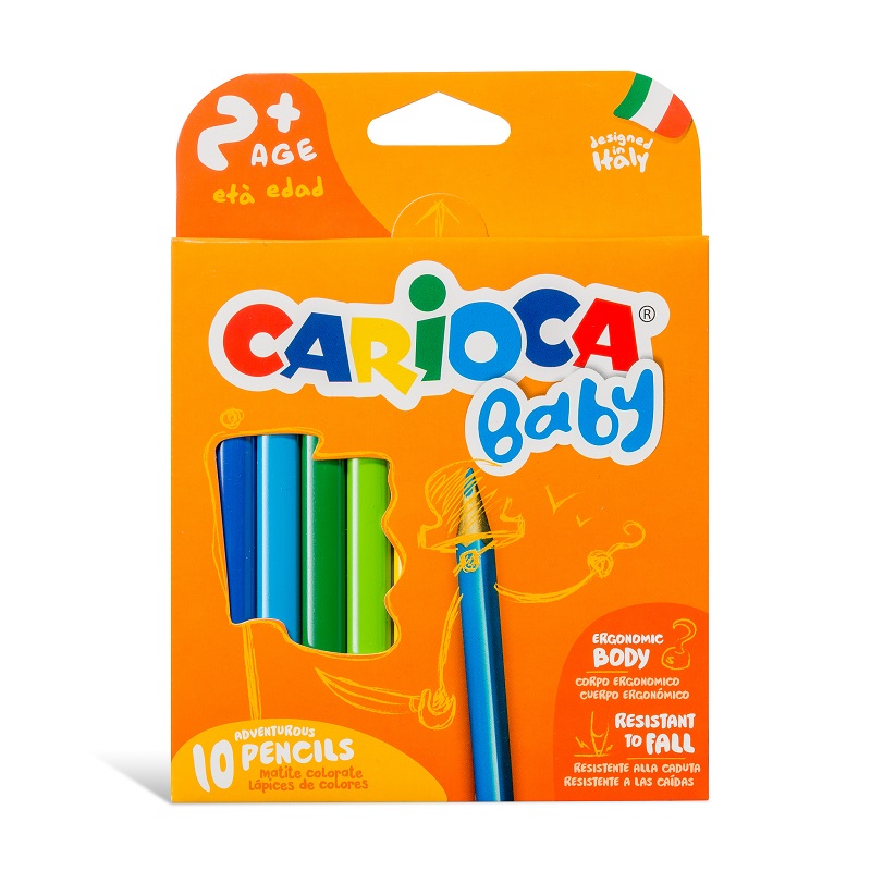 Pastelky CARIOCA dětské Baby 2+, 10ks