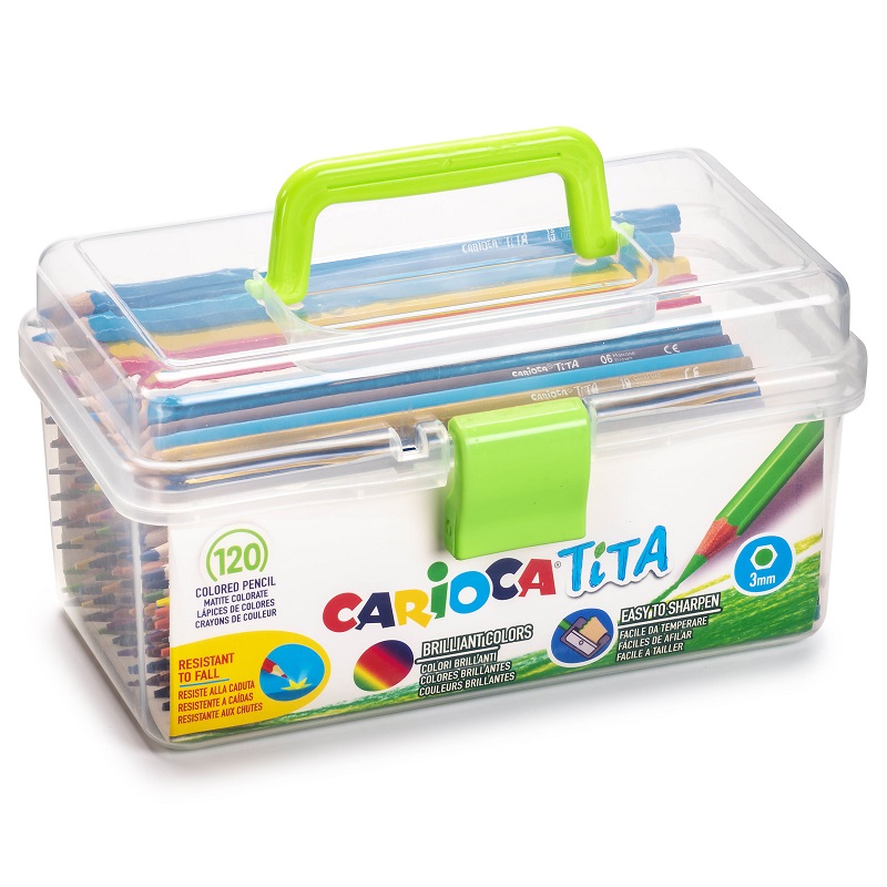 Pastelky CARIOCA Tita, 120ks v plastovém kufříku