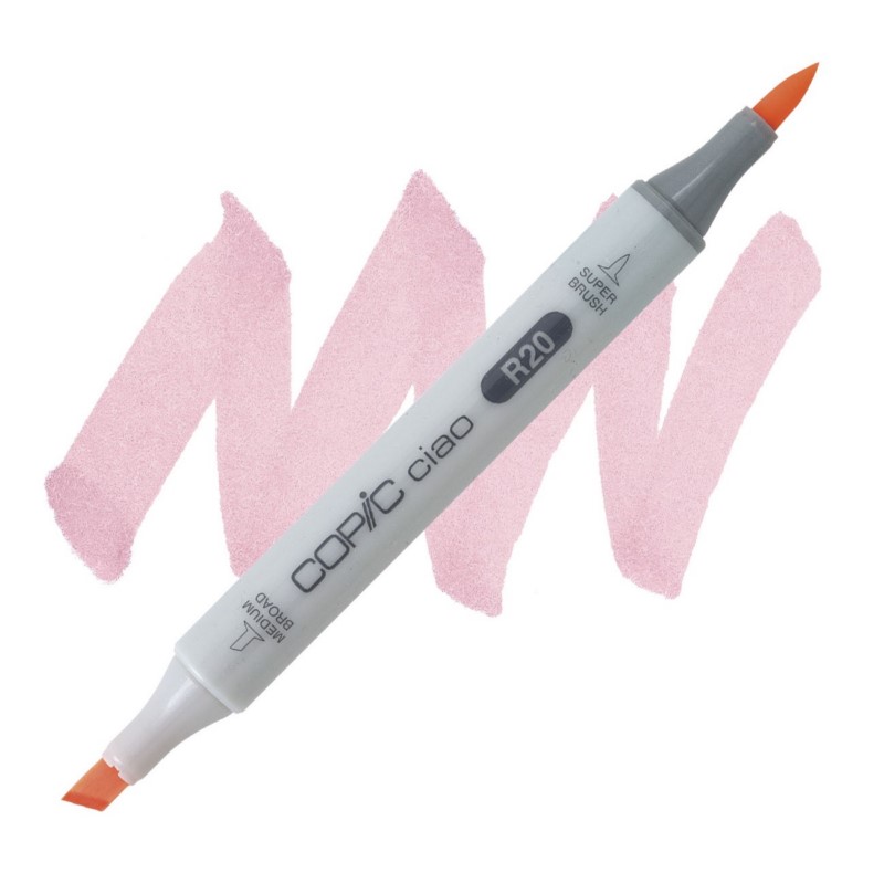 Lihová fixa COPIC Ciao oboustranná Brush & Chisel, R20 Blush