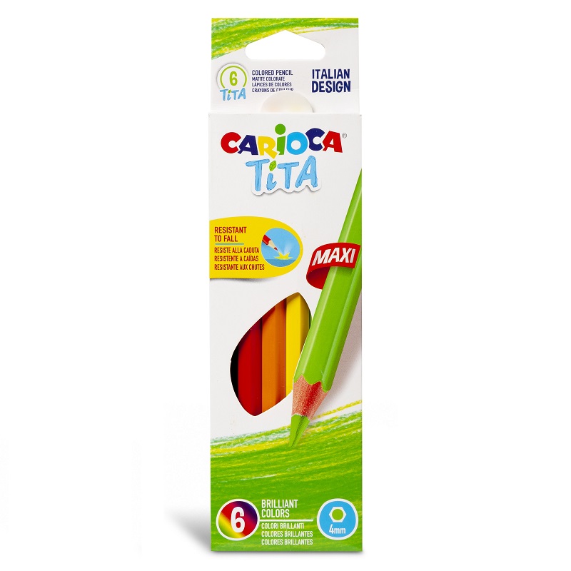 Pastelky CARIOCA Tita Maxi, 6ks
