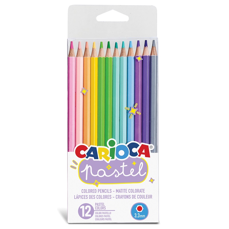 Pastelky CARIOCA pastelové, 12ks