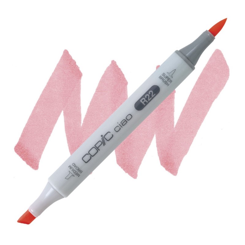 Lihová fixa COPIC Ciao oboustranná Brush & Chisel, R22 Light prawn