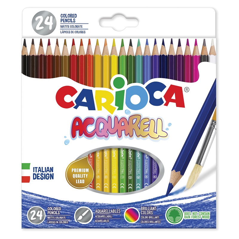 Pastelky CARIOCA akvarelové Acquarell, 24ks