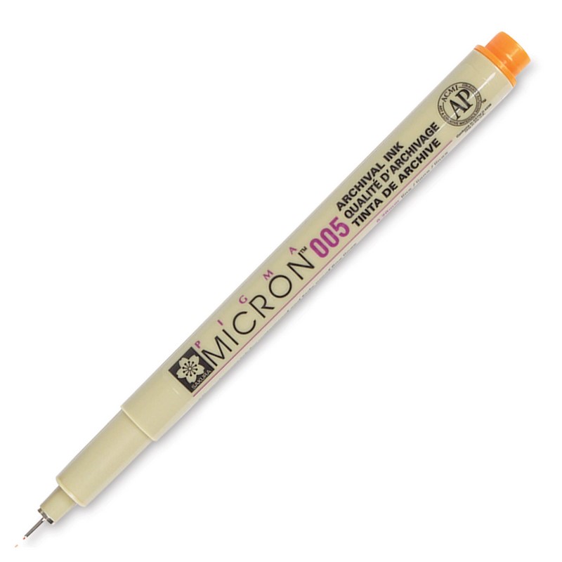 Sakura PIGMA MICRON 005 oranžový 0,2mm