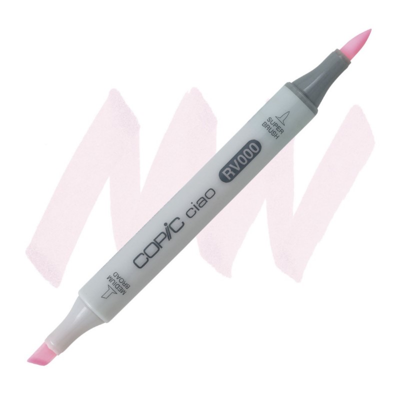 Lihová fixa COPIC Ciao oboustranná Brush & Chisel, RV000 Pale purple
