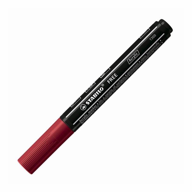 Akrylový popisovač STABILO Free T300 kulatý, purpurový