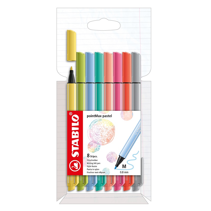 Fix STABILO pointMax, 8ks pastelové