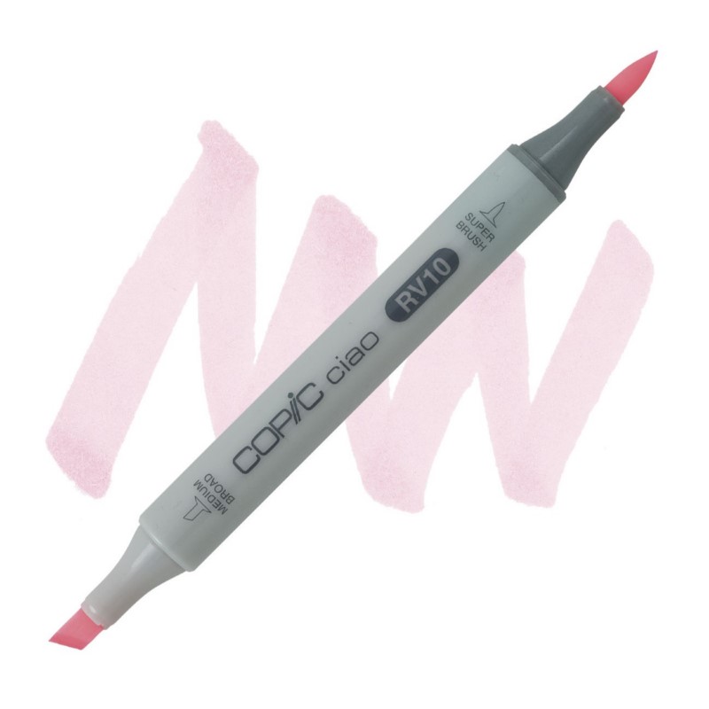 Lihová fixa COPIC Ciao oboustranná Brush & Chisel, RV10 Pale pink