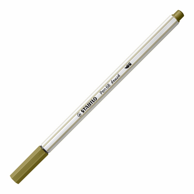 Fix STABILO Pen 68 brush, matně zelený (37)