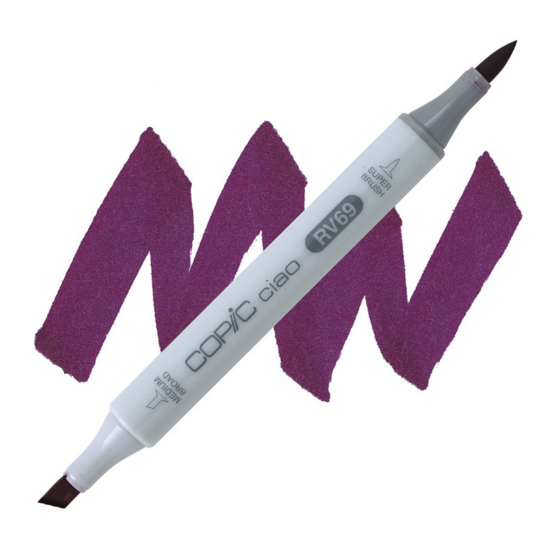 Lihová fixa COPIC Ciao oboustranná Brush & Chisel, RV69 Peony