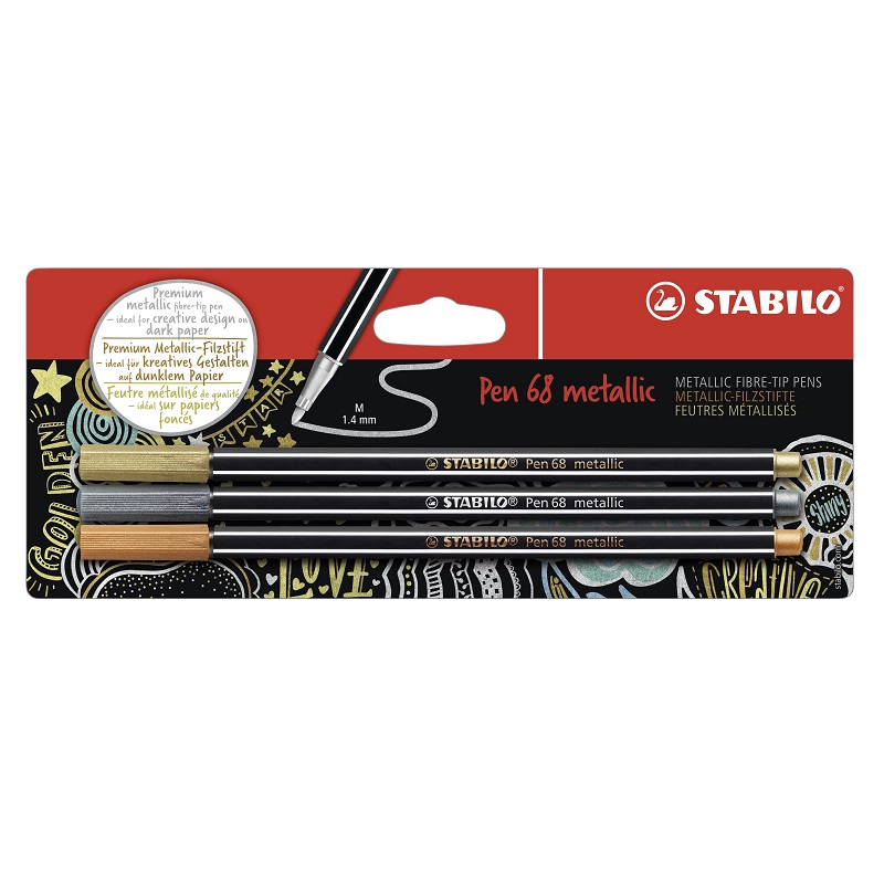 Fix STABILO Pen 68 metallic, 3ks