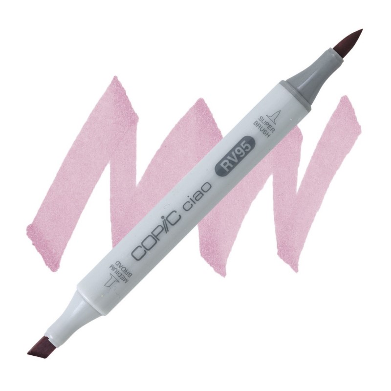 Lihová fixa COPIC Ciao oboustranná Brush & Chisel, RV95 Baby blossoms
