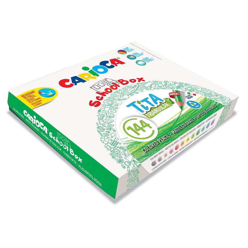 Pastelky CARIOCA Tita Maxi, 144ks školní box